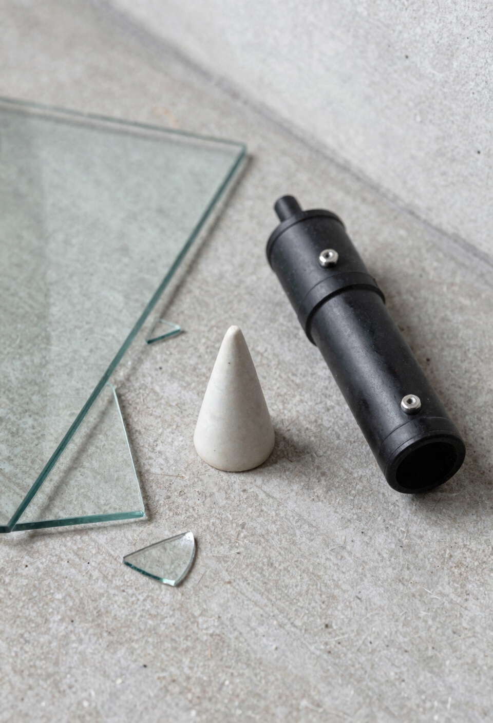 ceramic tips reliably shatter glass