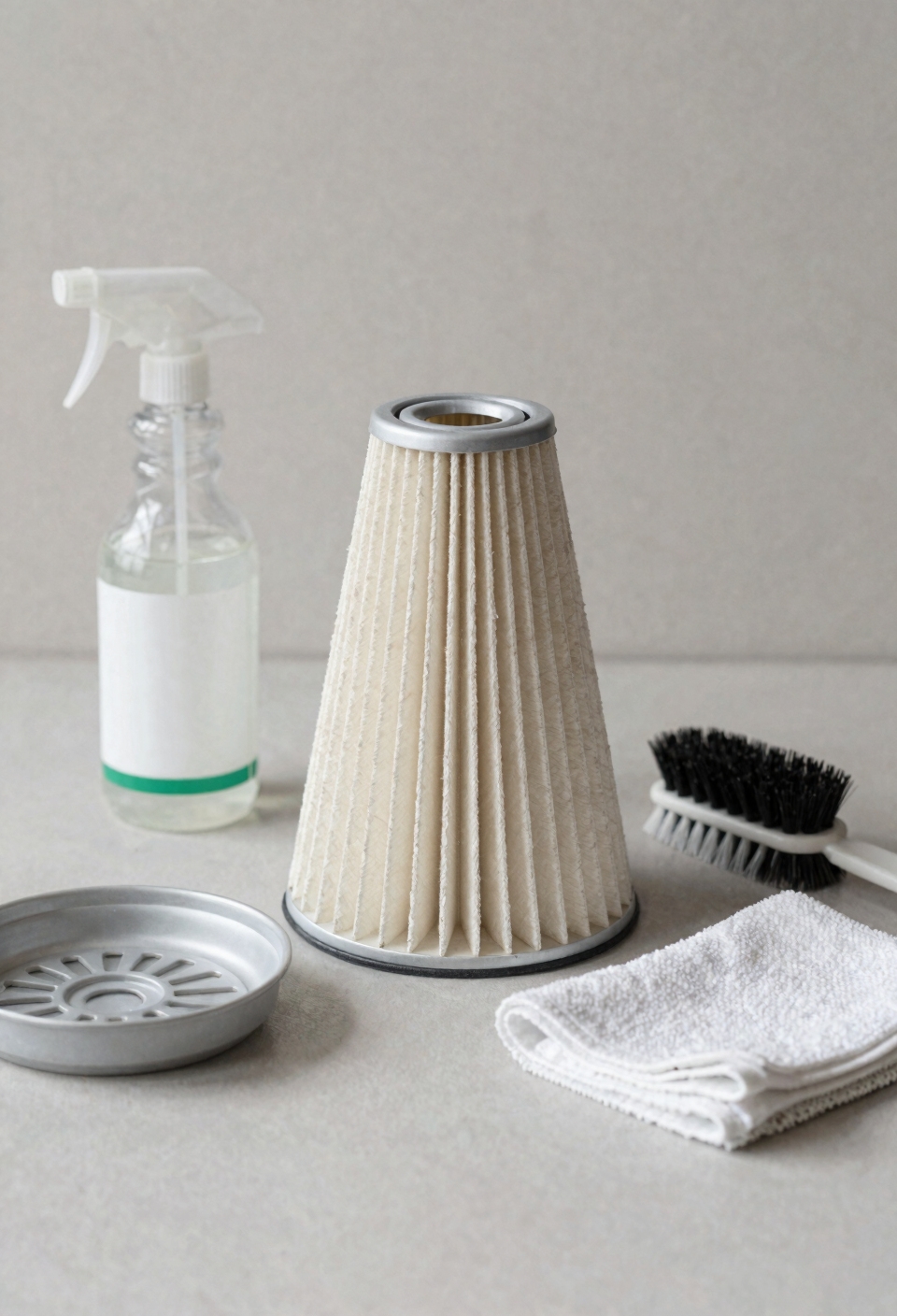 clean rinse dry oil