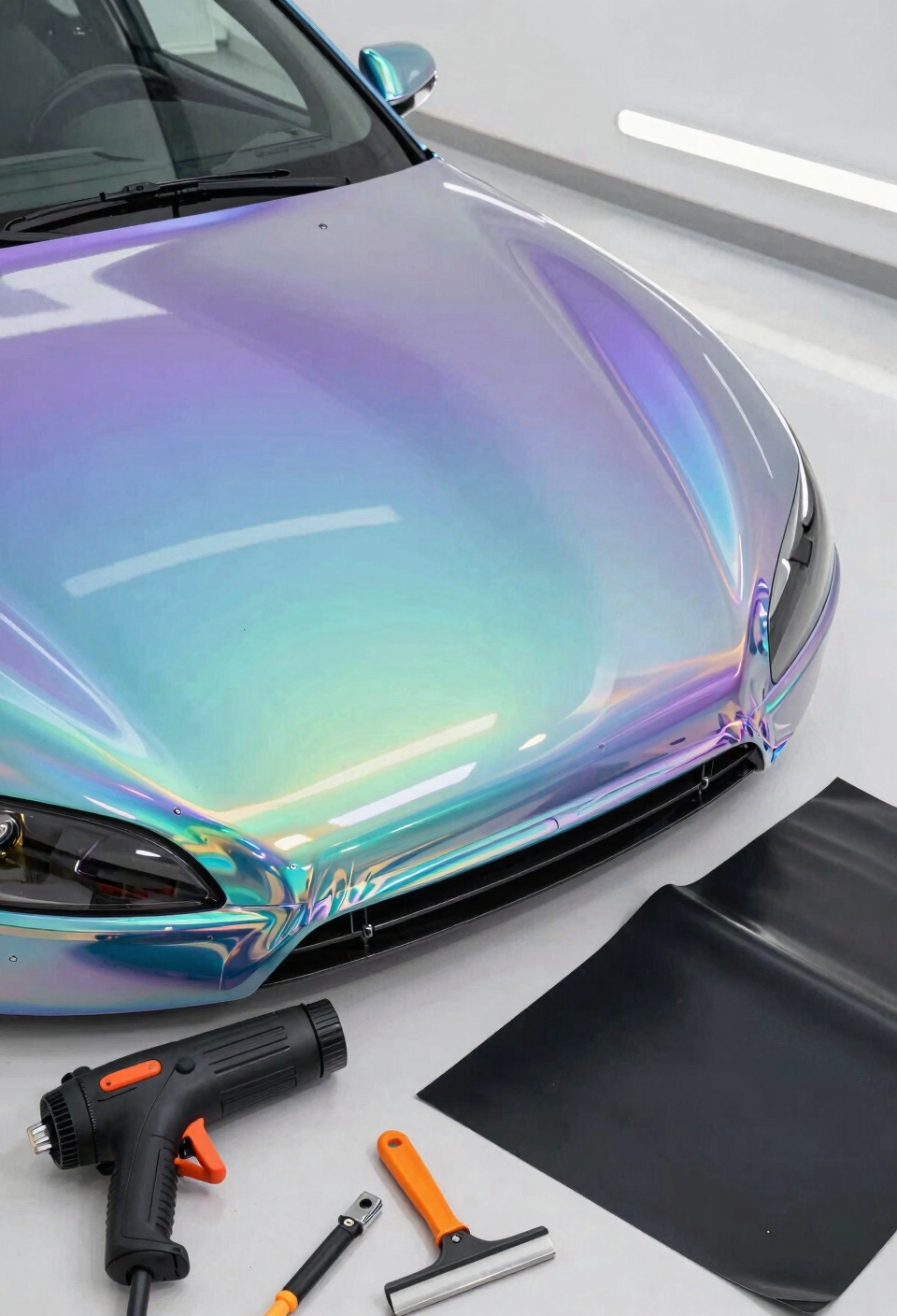 color shifting pearlescent iridescent wrap