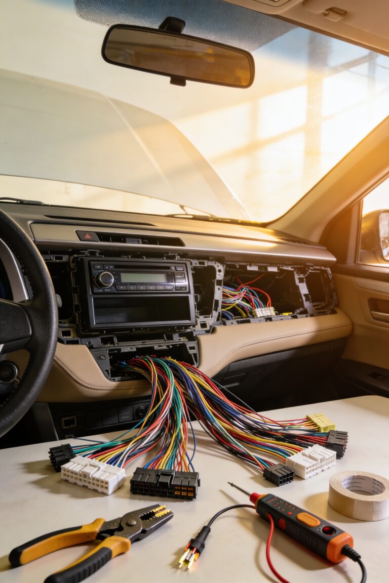 connects car wiring to aftermarket