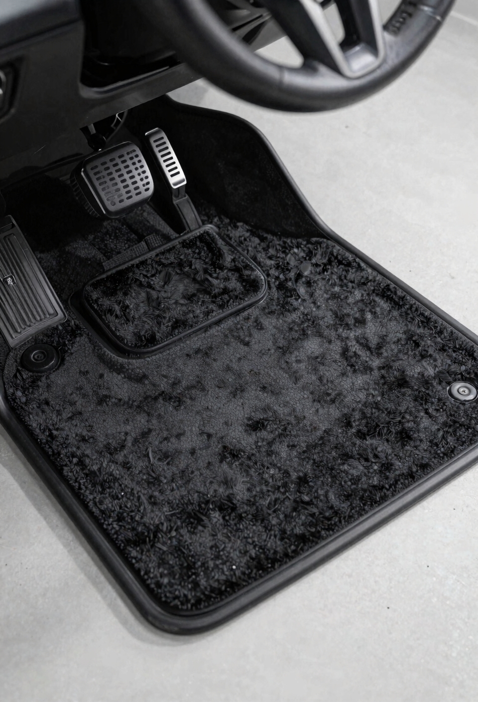 custom mats prevent pedal interference