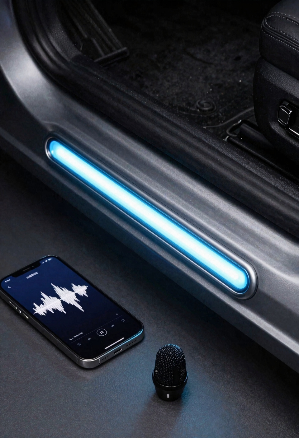 microphone filtered beat responsive lighting