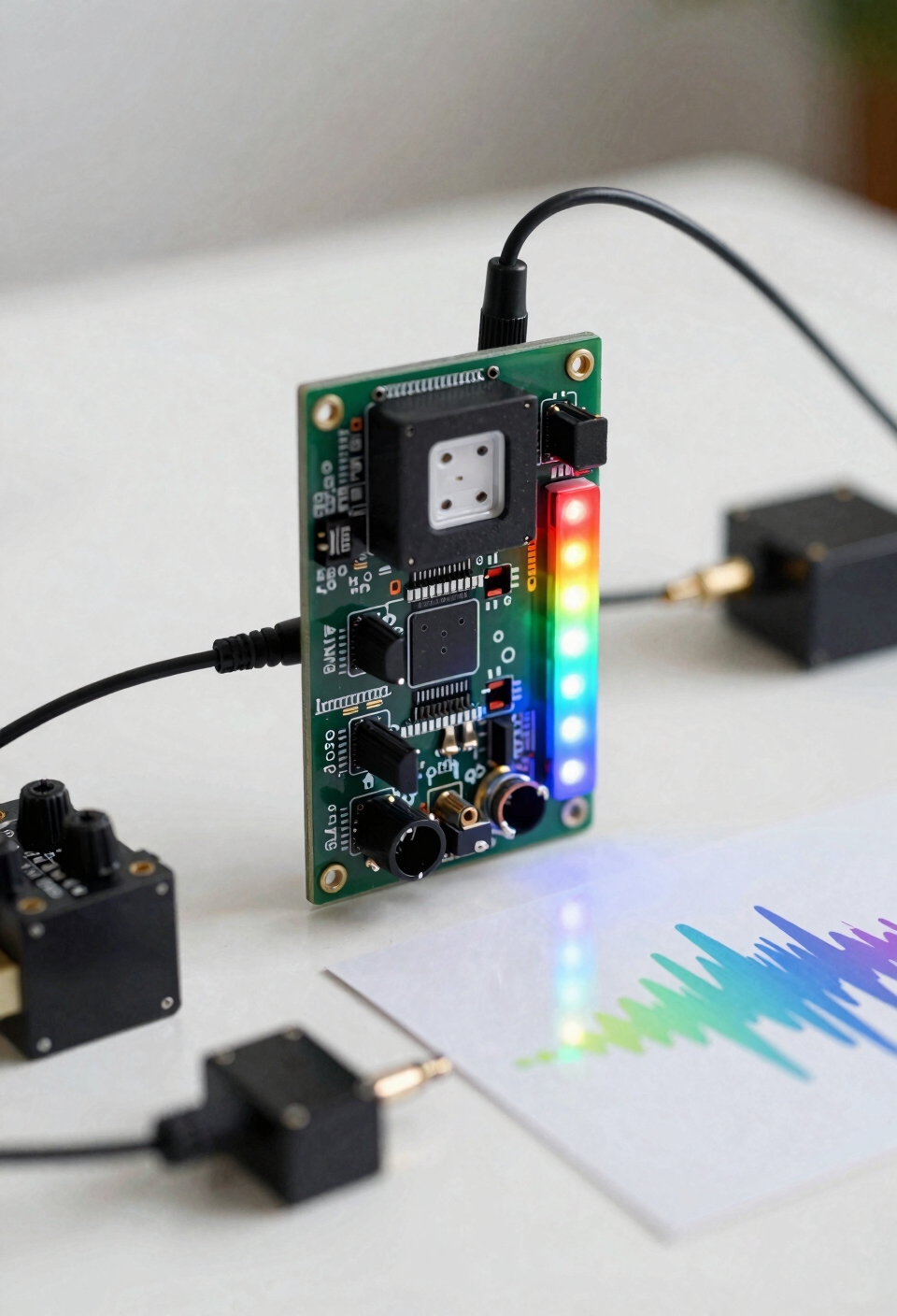 threshold calibrated loudness responsive leds